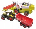 Kombajn Traktor ciagnik Duży Zestaw Rolnik FARMA