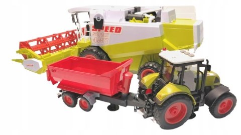 Kombajn Traktor ciagnik Duży Zestaw Rolnik FARMA