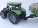 TRAKTOR PRZYCZEPĄ Z BALAMI ŚWIATŁO I DŹWIĘK FARMER