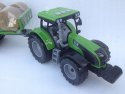 TRAKTOR PRZYCZEPĄ Z BALAMI ŚWIATŁO I DŹWIĘK FARMER