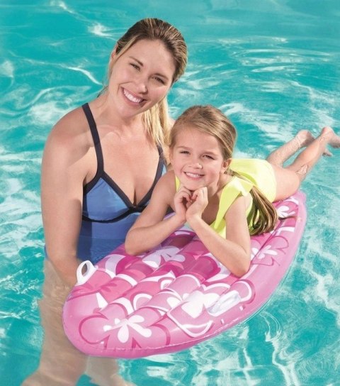 Materac ponton deska do nauki pływania z uchwytami