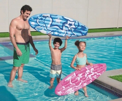 Materac ponton deska do nauki pływania z uchwytami