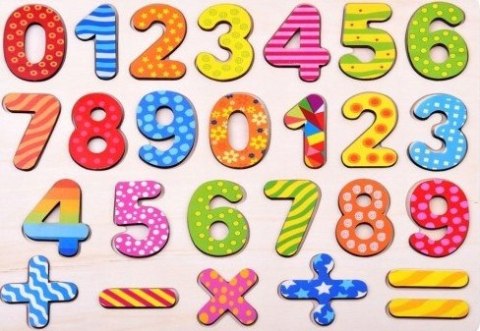 Puzzle drewniane Nauka liczenia Cyfry cyferki Puzzle drewniane Nauka liczenia Cyfry cyferki